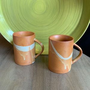Ceramic mugs by Anthropologie